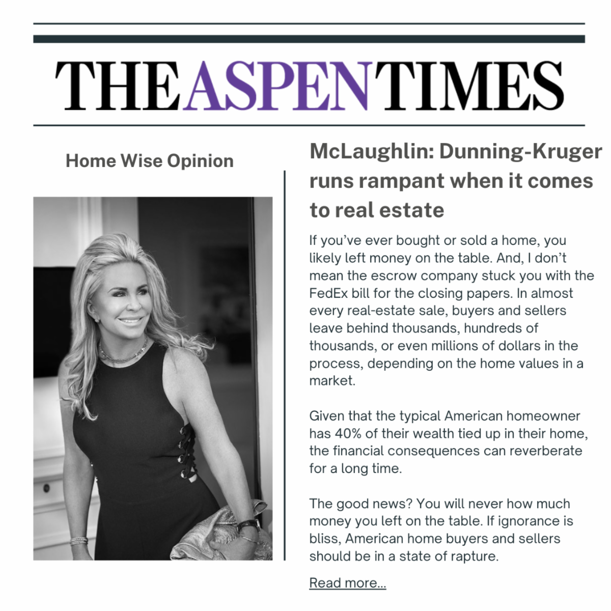 Aspen Times Article