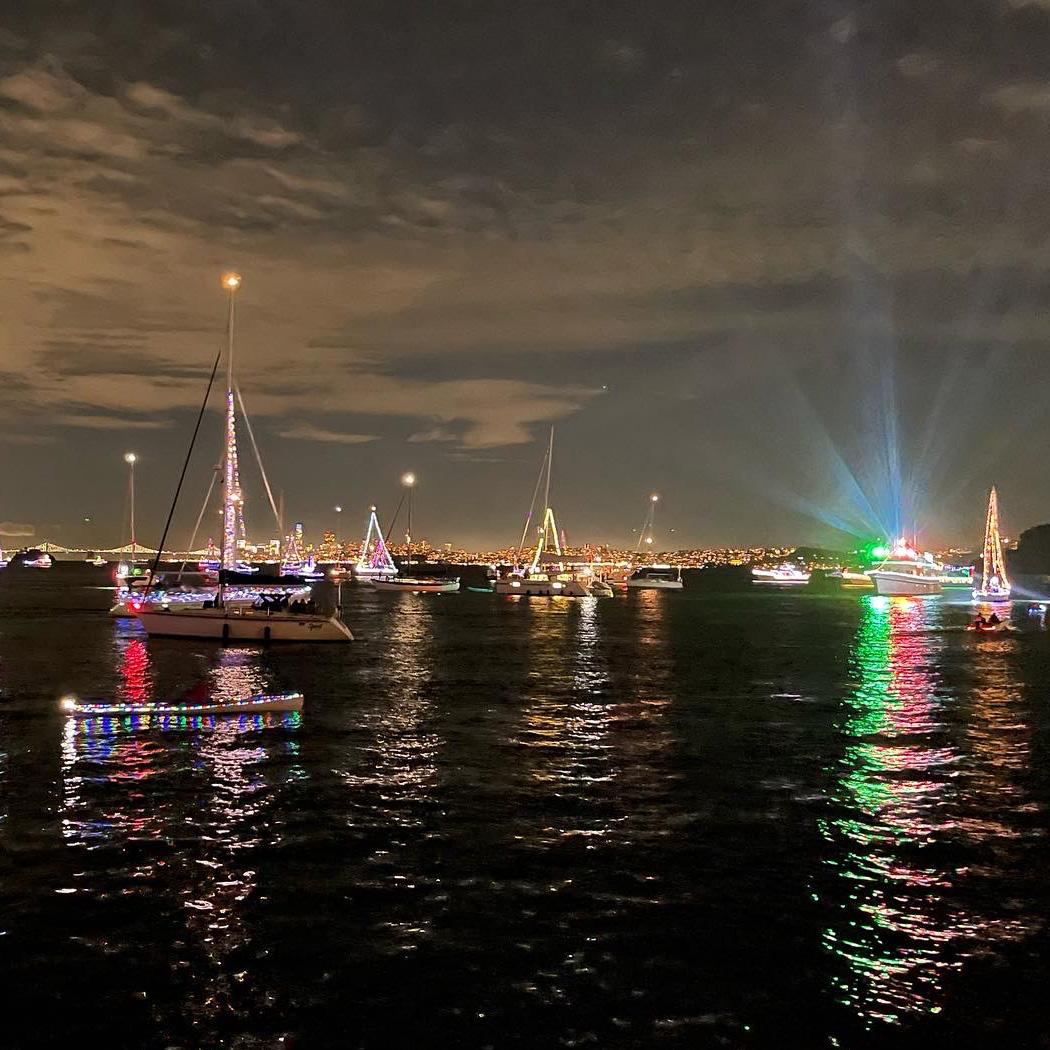 Sausalito Winterfest boat light parade