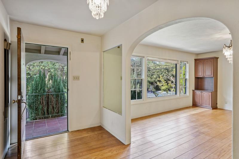 2 Berry Lane  looking into dining area with wood floors