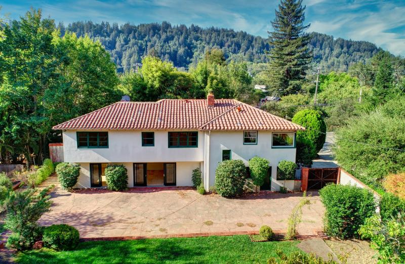 2 Berry Lane aerial view of home with spanish tile roof