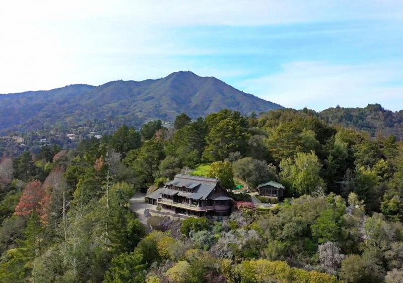 1 Via Vandyke aerial view of mt. tam and estate