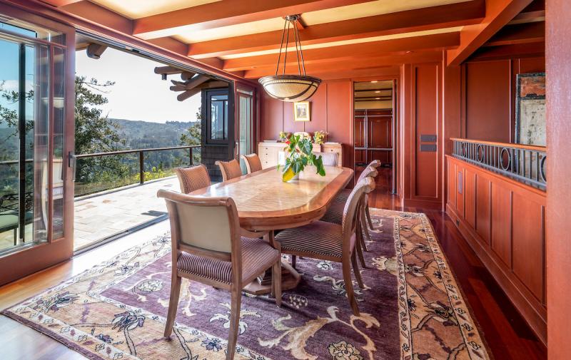 1 Via Vandyke dining room with wood and deck