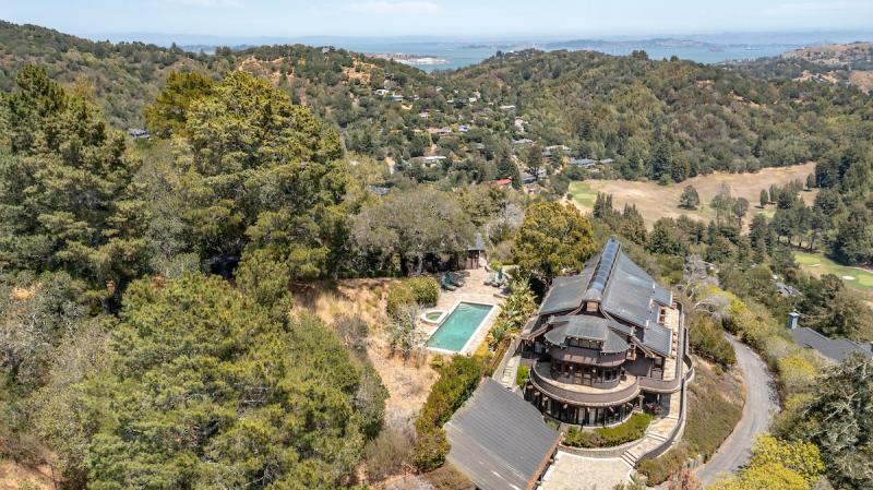 1 Via Vandyke aerial view of mt. tam and estate