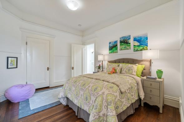 3740 Clay Street bedroom with wood floors