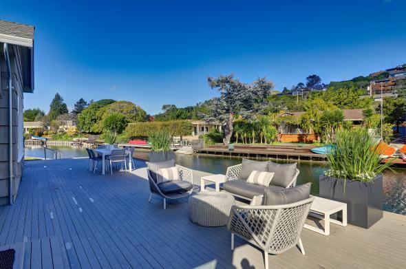 5 Hilarita Circle, Belvedere #61 5 Hilarita Circle deck and canal