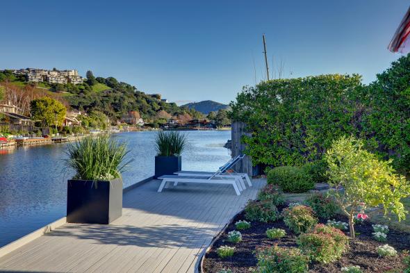 5 Hilarita Circle, Belvedere #61 5 Hilarita Circle deck canal and view of Mt. Tam