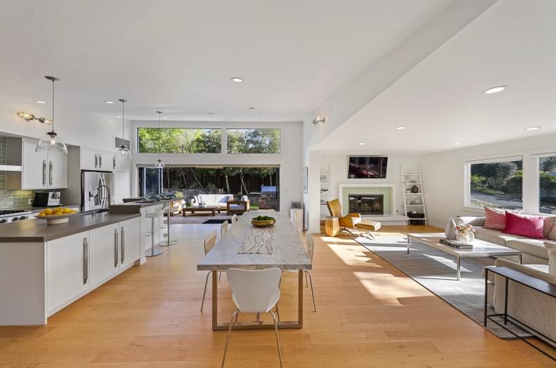 long dining and living room