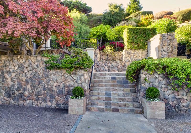 driveway and stones