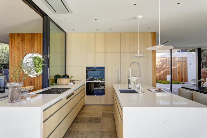 white counters, modern kitchen