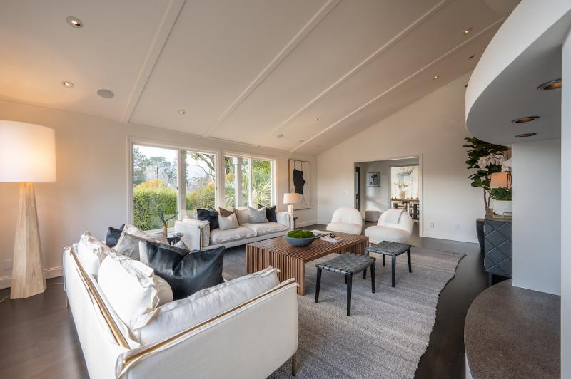 white ceiling living room