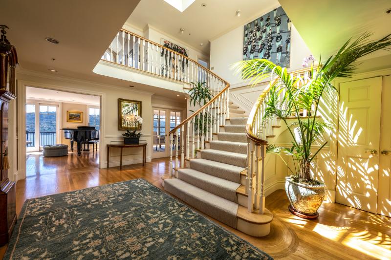 Foyer with staircase