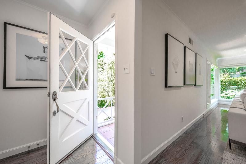 foyer and living room