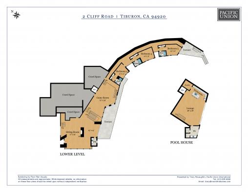 2 Cliff Rd, Belvedere CA. - floor plan 2
